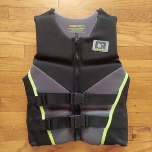 O'Brien Men's Medium 36"-40" Black & Gray PDF Life Jacket Vest